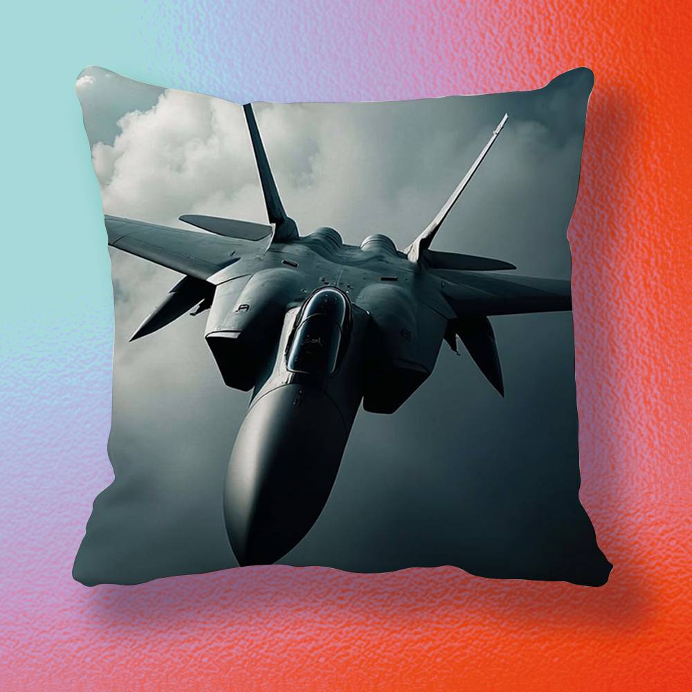 Cool Aircraft Doublesided printed pillow cover Solid color minimalist pillowcase fits all bedroom styles