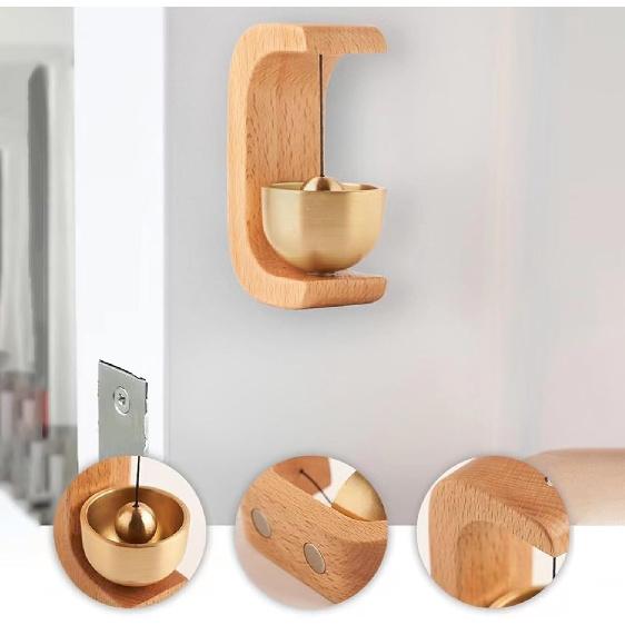 Shopkeepers Bell for Door Opening, Door Bell Chime Magnetic Door Chime, Small Doorbell for Refrigerator, Home Garden Windchime, Hanging Bells for