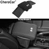 Black Center Console Trim Armrest Pad Cover For Jeep Wrangler JL JLU JT 2018-20