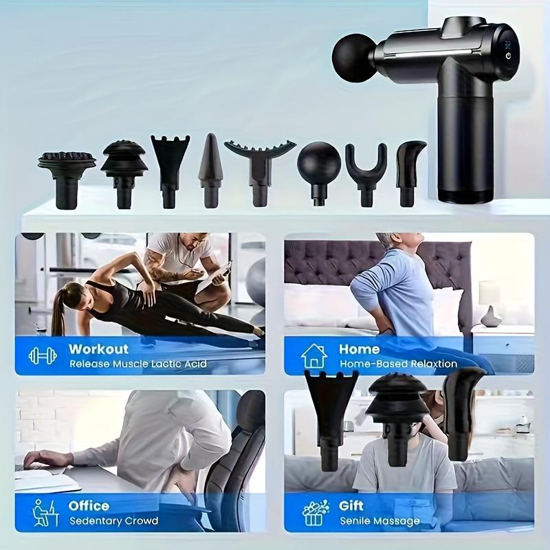 Professional Fascia Gun High Frequency Vibration Deep Muscle Tissue Massage Gun Relaxing Body Massager After Exercise Fitness