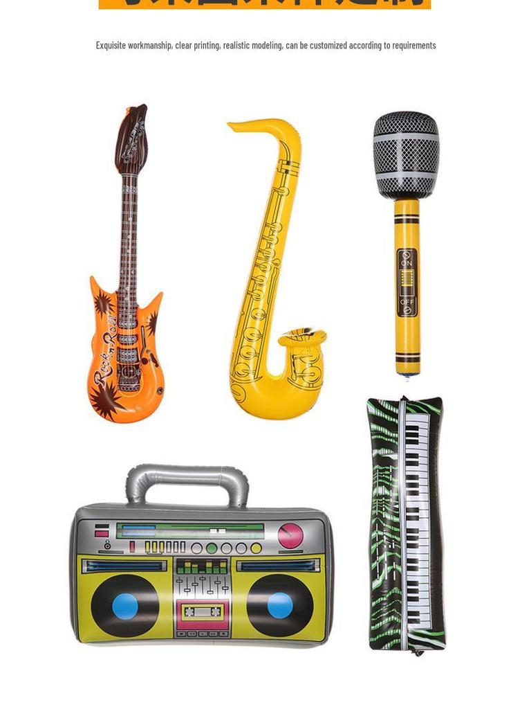 Inflatable PVC Musical Instrument Party Props for Water Parks