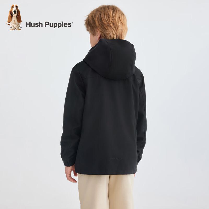 Hush Puppies Kids' Hooded Outdoor Windbreaker Jacket