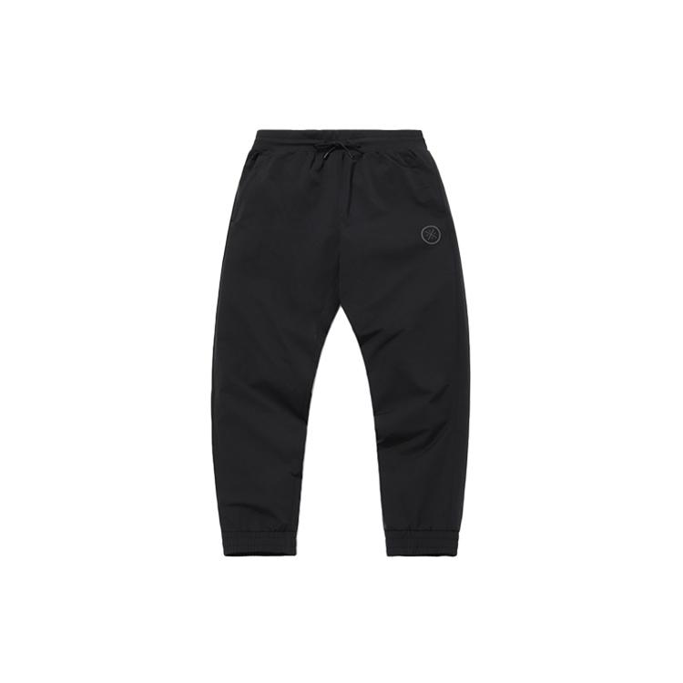 Li Ning Strick-Jogginghose Herren Neue Standard-Farbe Schwarz AYKQ695-1