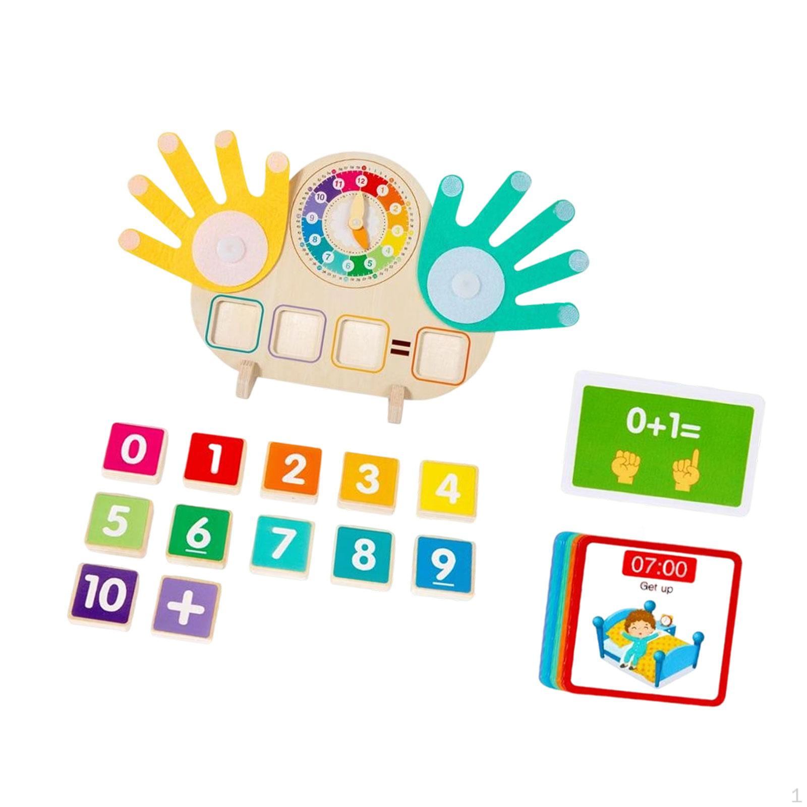 

Маленькие пальцы Математика Счет чисел Игра на сложение и вычитание Домашняя школа Обучающая игрушка для