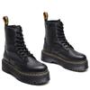 Oberste Schicht dicksohlige Loch Martin Stiefel Damen Seitenreißverschluss Lychee Muster Kurzstiefel Leder Muffinsohle Werkzeug