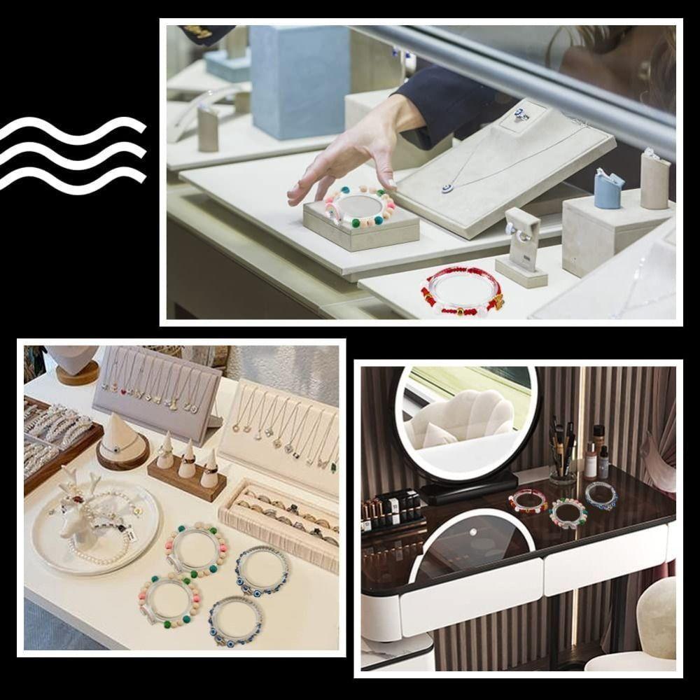 10 Pcs Clear Bracelet Display Stand Acrylic Bracelet Rack Stand Display Bangle Organizer Rack  Women