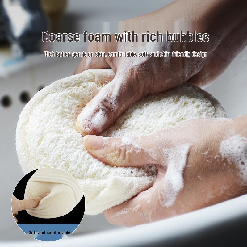 Natural Exfoliating Loofah Sponge for Body Wash & Back Scrub