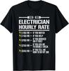 Lustiges Elektriker Stundenlohn Humor Geschenk Unisex T-Shirt