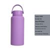 1L Large Capacity Wide Mouth Rubber Paint Thermos Cup - Easy To Clean, American Style, Fashionable Student Water Bottle