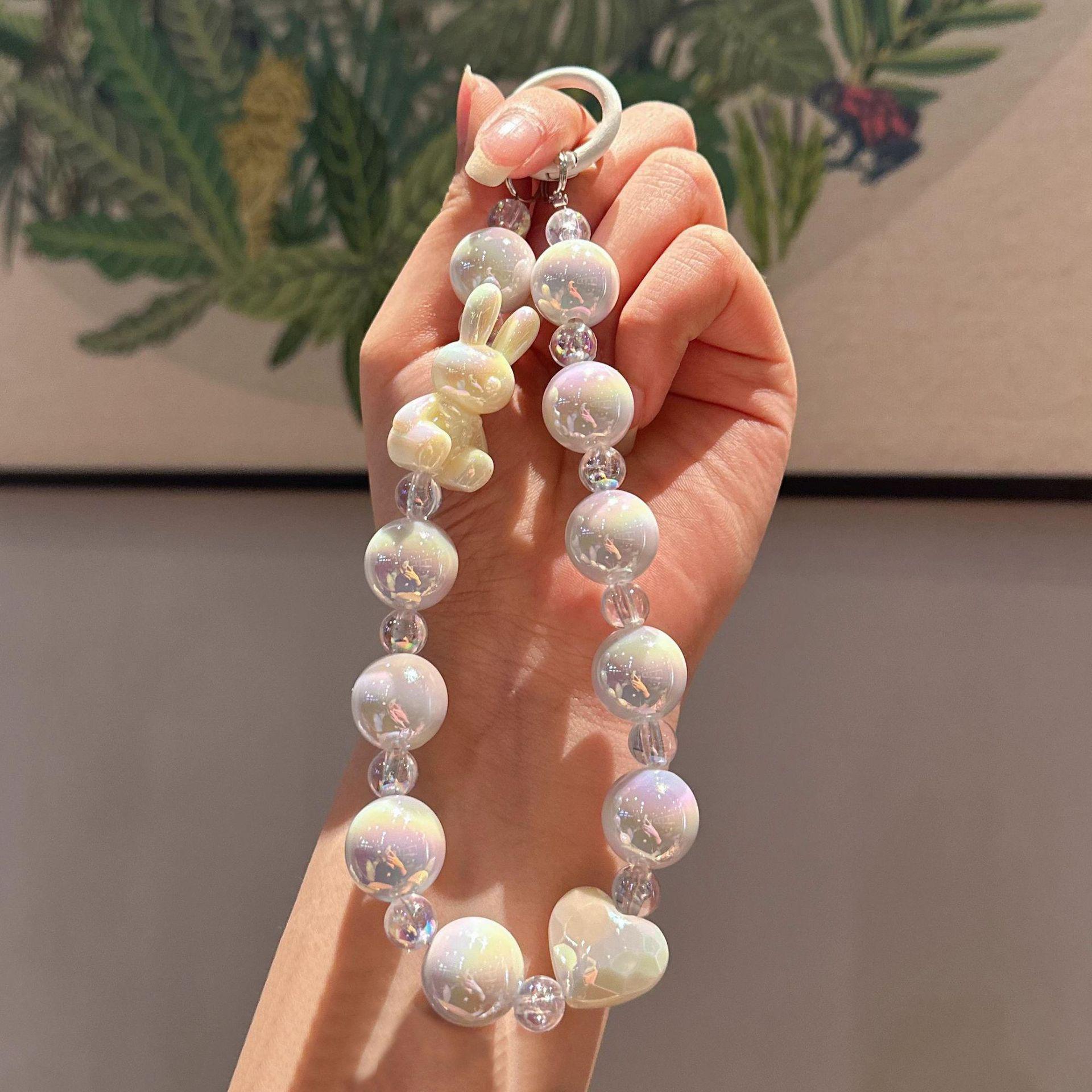 Красочный Мультяшный Кролик Акриловый Брелок & Подвеска для Телефона