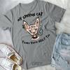 My Sphynx Thinks You're Ugly Too Funny Hairless Cat Mom Dad Unisex Form T-shirt