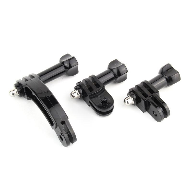 For GoPro Hero 7 6 5 4 Session 3+ 3 2 1 Camera Helmet Curved Extension Arm with Rotary Connection