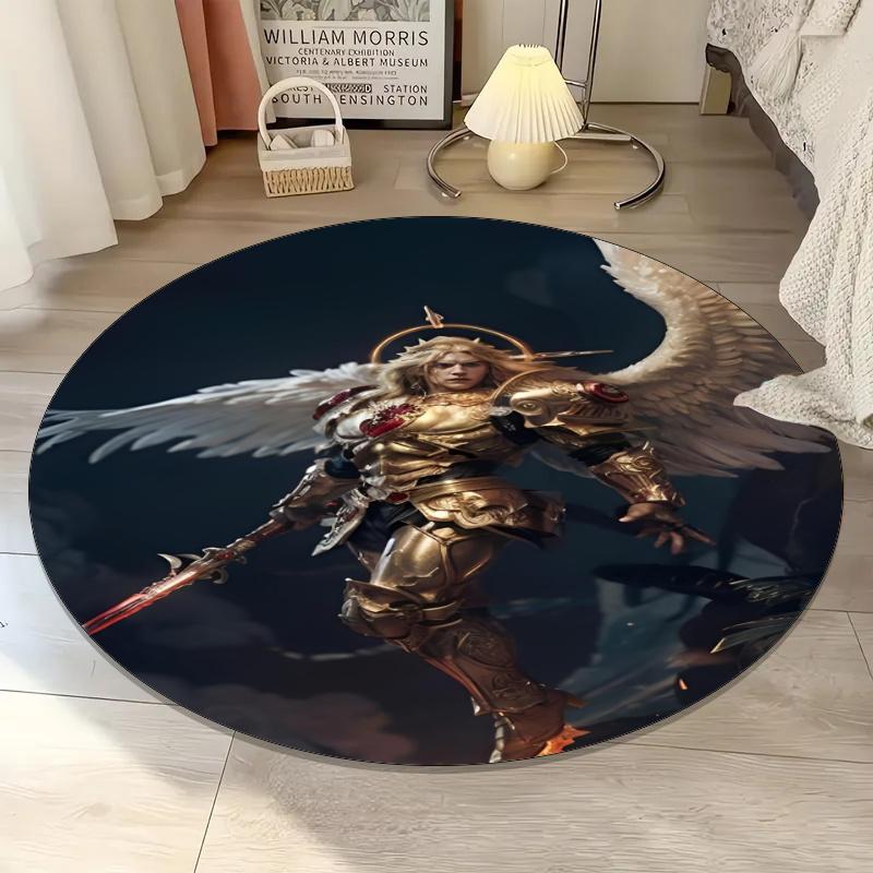 Warhammer 40K Printed Round Rug Carpet Chair Rug Area Rug Entryway Doormats,for Office Chair Living Room Bedroom Kitchen Room.