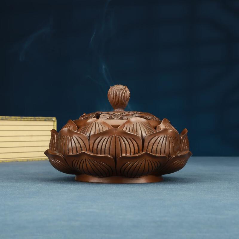 

Purple Copper Lotus Incense Burner