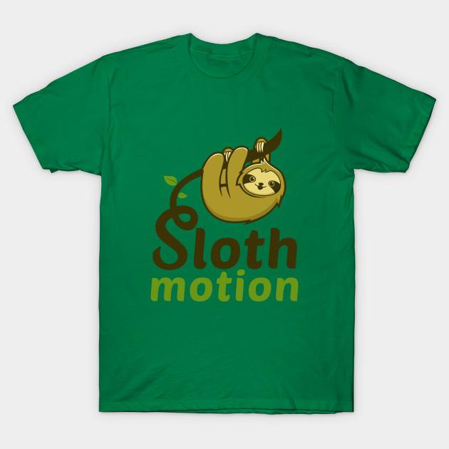 

New Fashion Men T Shirt Sloth Motion Print Short Sleeve Tops Tees Casual