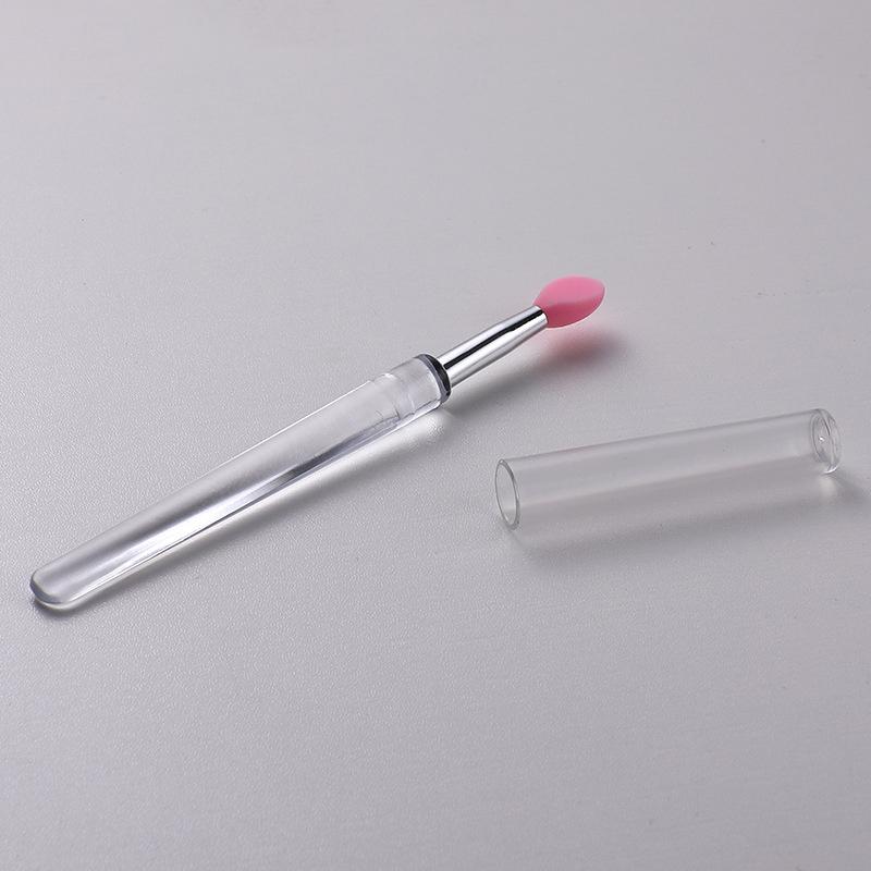 Portable Lip Brush Multifunctional Soft Silicone Head Lip Balm Lipstick