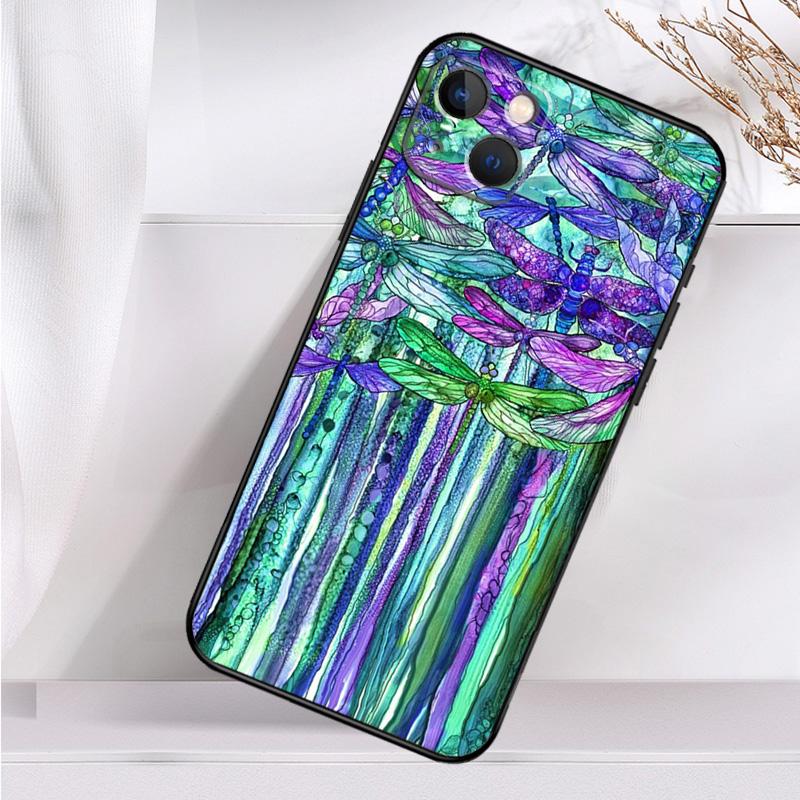 Dragonfly Shockproof Case For iPhone 17 15 16 Pro Max 11 14 Plus 12 13 Mini 16e 17 Air Phone Cover