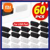 Xiaomi 10-60 шт. Силиконовые заглушки от пыли для порта зарядки USB-A, колпачки, гнездо female, универсальные пылезащитные заглушки для ПК, ноутбука