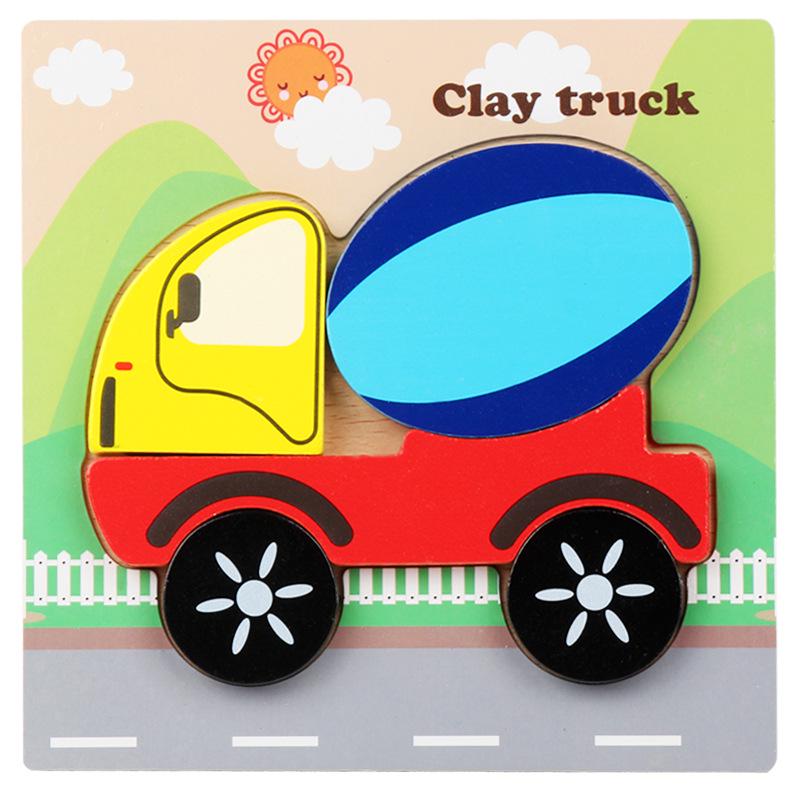 3D Cartoon Anime Hand-Grip Wooden Jigsaw Puzzle for Kids - Educational & Hot Selling