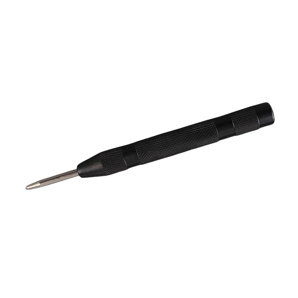 1pc Black Automatic Center Punch Locator Metal Wood Press Dent Marking Tool