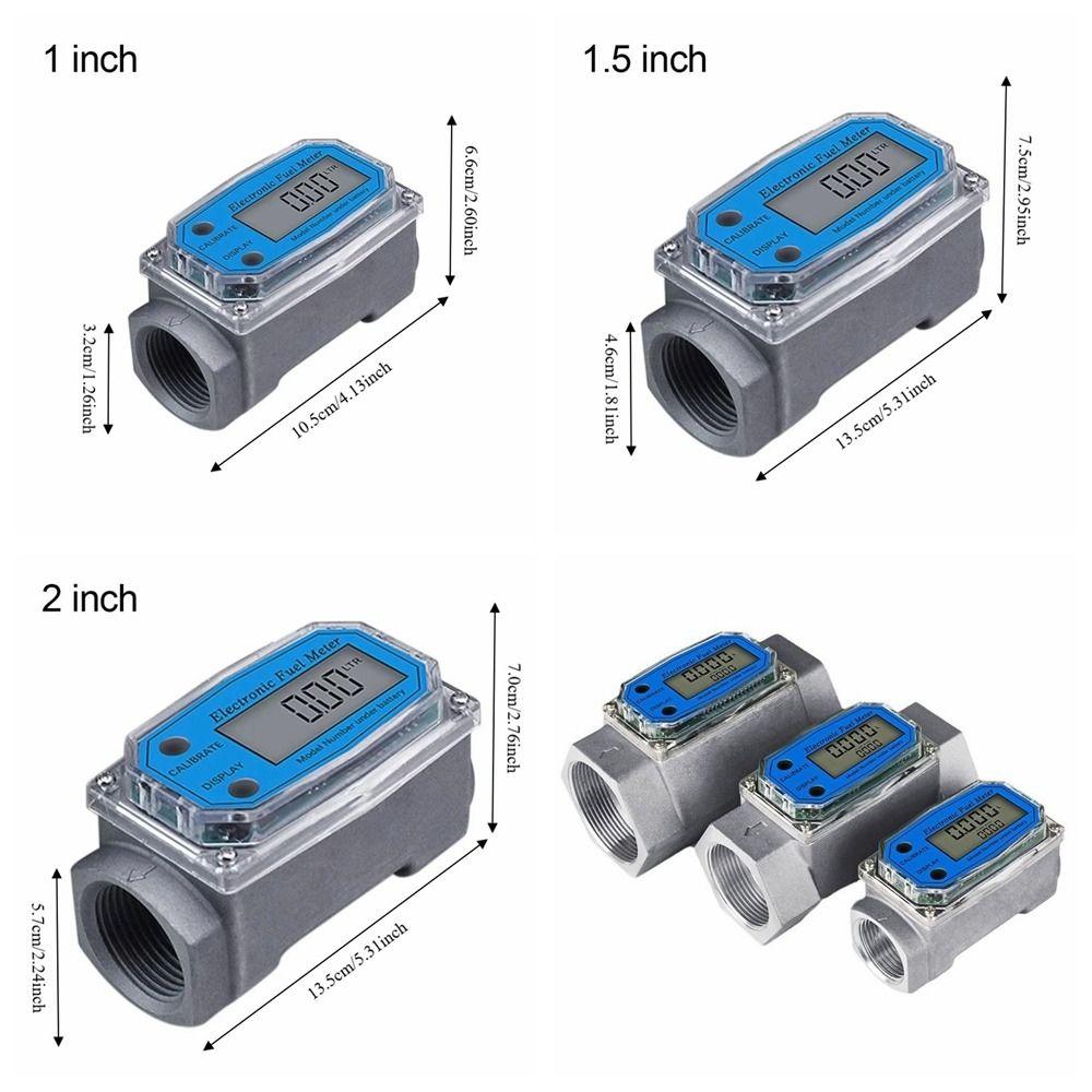 High Precision Digital Flow Meter Aluminum Zinc Zinc Alloy Fuel Flow Meter  Liquid Measurement