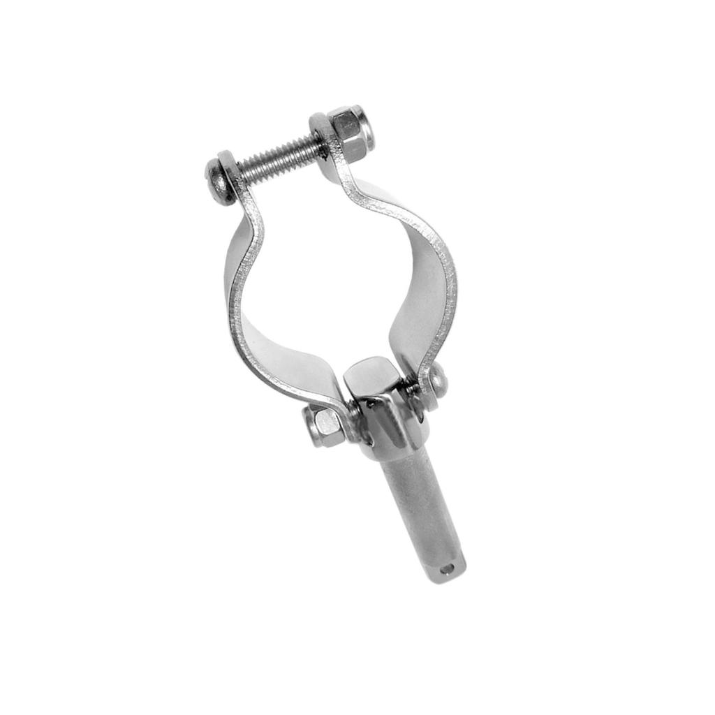 Marine 304SS Clamp On Oarlock for 1/2" Socket Yacht Boat Clamp-On Oar Lock