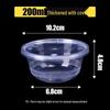 Handun Disposable Round Plastic Food Containers with Lids (300 Sets)