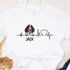 English Springer Spaniel T Shirt Gift Heartbeat Vintage Fashion Comfortable Breathable Streetwear Stylish
