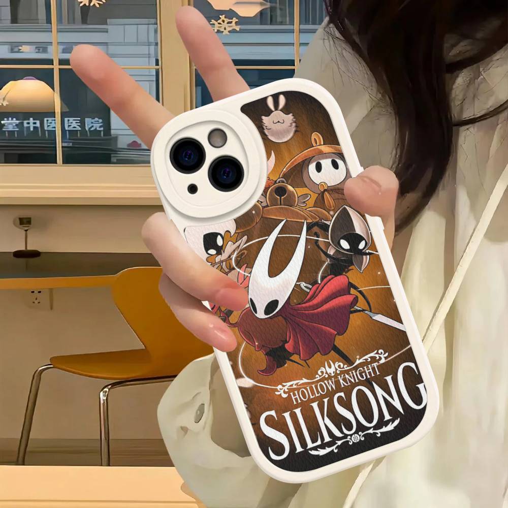 Hollow Knights Cartoon Phone Case Hard Leather For IPhone 14 13 16 Mini 15 14 11 12 Pro Max Plus Fundas
