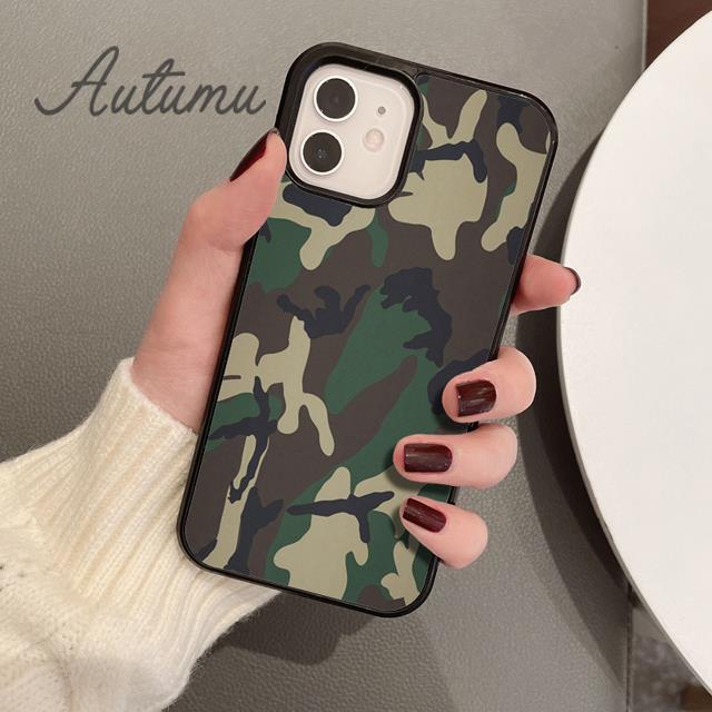 Camo Camouflage Mode Handyhülle für iPhone 11 12 13 14 Pro Max mini X XR XS SE 2020 6S 7 8 Plus Samsung Galaxy S21 S22 Hülle
