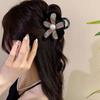 Neuer koreanischer Strass Haarspangen-Clip Stirnband Elegante Blume Haar-Krabbe Haarklammern für Damen Kopfschmuck Haarschmuck Pferdeschwanz Haarspangen