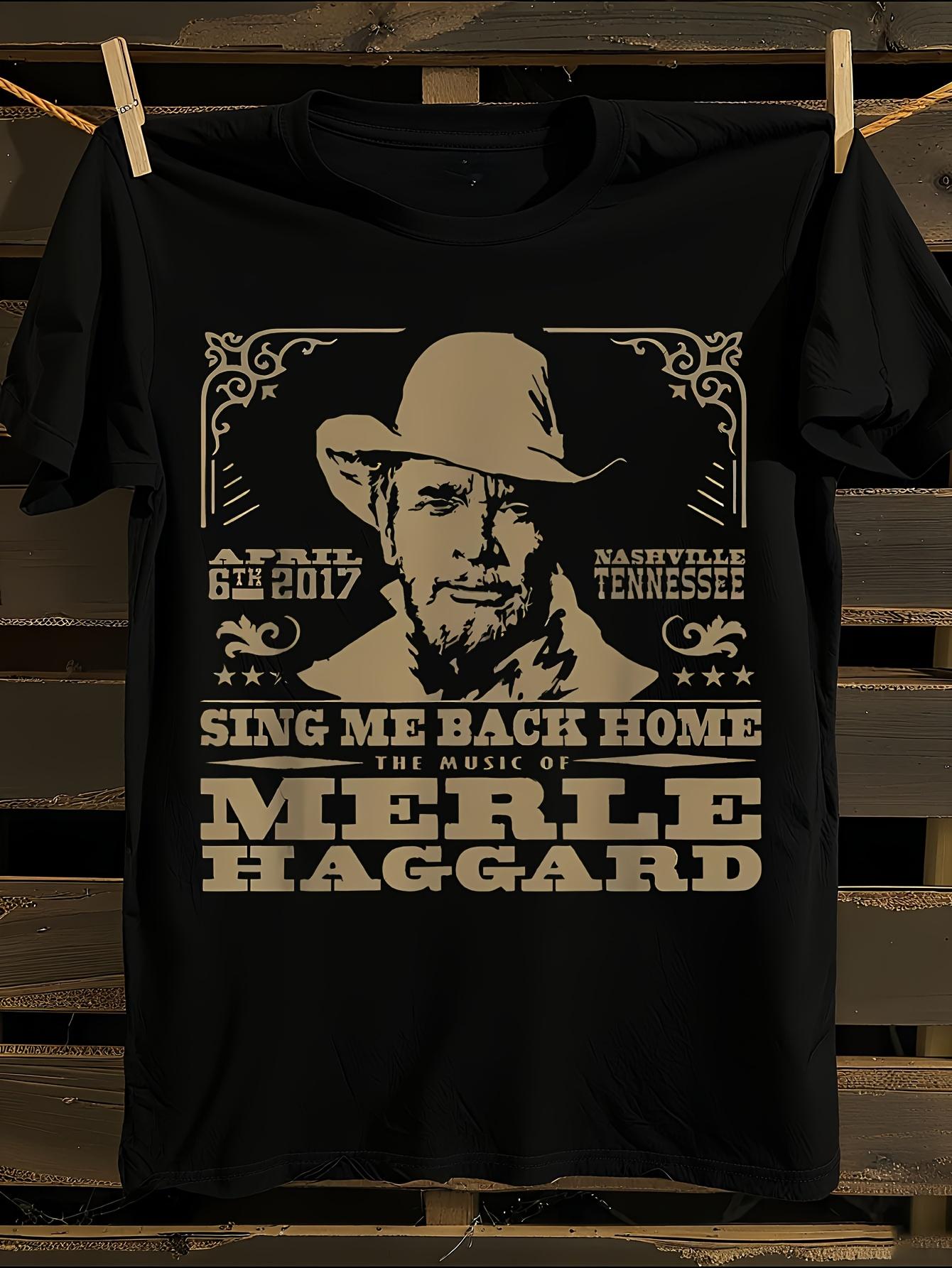 s and Teen Merle Haggard Tribute T-shirt XL