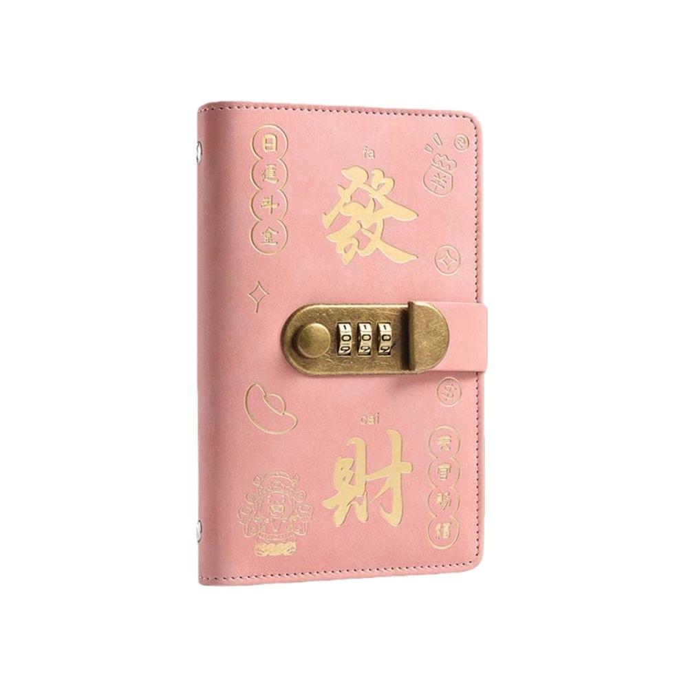 PU Leather Envelop Savings Challenges Book God of Wealth Style Cash Budget Notebook Money Planners