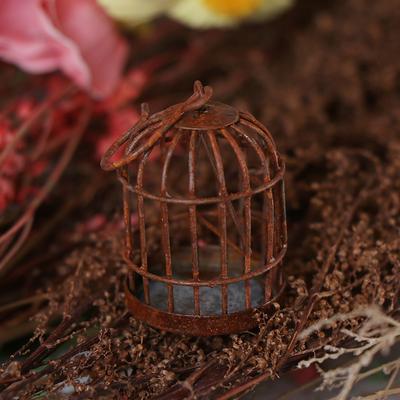 1:12 Dollhouse Accessories Miniature Metal Bird Cage Doll House Ornament