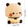 Cute Animal Night Light LED Novelty Night Lamp Silicone Rechargeable Decorative Nightlight For Living Room Decoration