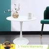 Bymaocar 31.5inch Round Dining Table Tulip Modern Style Coffee Table, Mid-century Leisure Table Home Furniture Easy to Clean