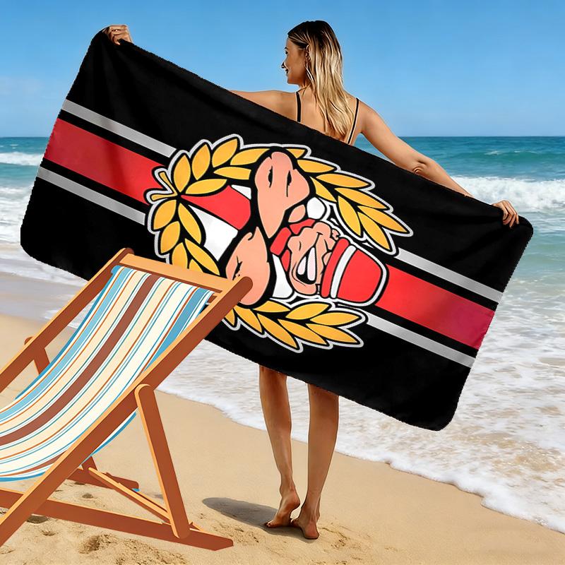 Ultras imazighen Print Strandtuch, Großes Weiches Schnelltrocknendes Handtuch für Strand Camping Schwimmen