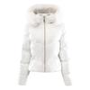 Women's Winter Fashion Casual Slim Cotton Jacket Faux Fur Collar and Hooded Hooded Warm Jacket Coat Pu Leather Zipper