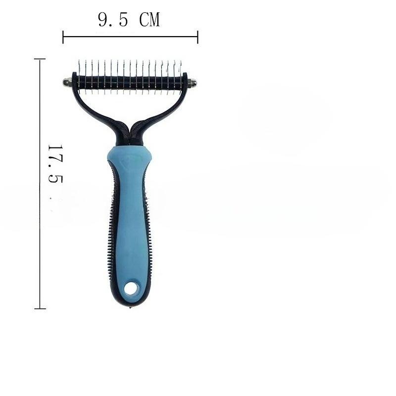 Pet Knot Comb, Pet Comb Two-in-one, De-floating Hair Removal, Pet Special Y-shaped Grooming Comb