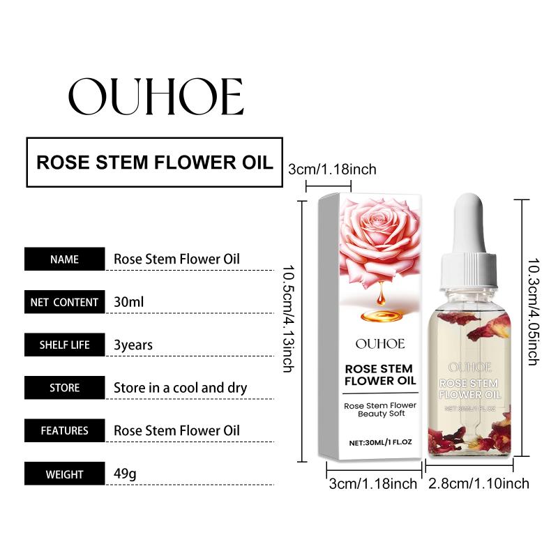 Rose Perfume Body Oil Skin Tightening Scent Massage Moisturizing Deep Hydrating Nourishing Thigh Belly Slimming Firming Body Oil