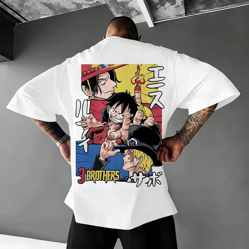 One Piece Anime 3 Brothers Ace Luffy Sabo Printed Tshirt Unisexs And Unisexs Tshirt Unisexs Top Sports Tshirt Unisexs Tshirt Tee