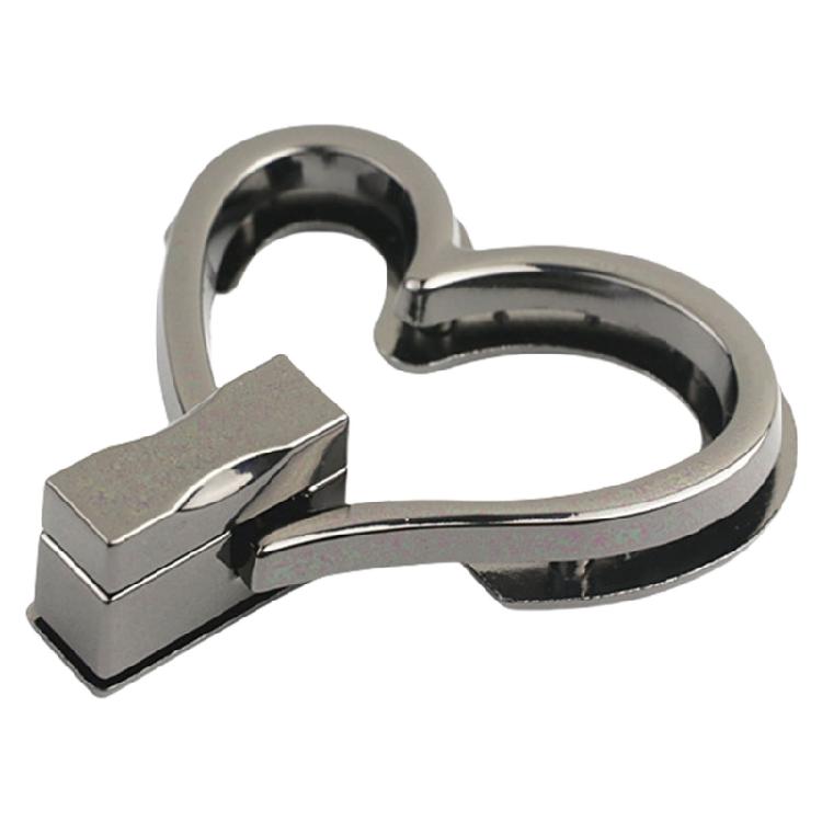 Bag Closure Purse Lock Clasps Heart Shape Bag Lock Clasp Metal Turn Lock Buckles Hardware Bag Accessories