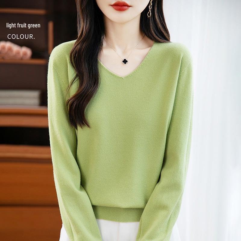 V-Neck Soft Knit Layered Sweater - Spring & Autumn Style