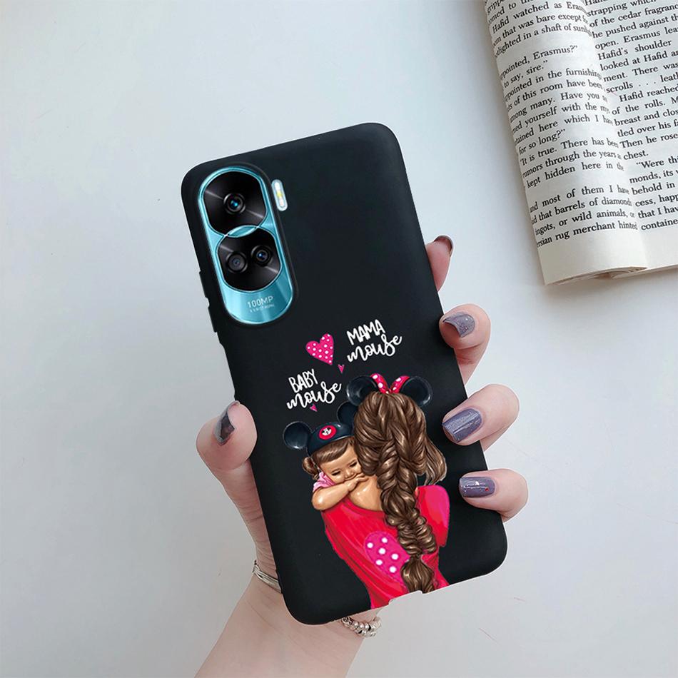 For Huawei Honor 90 Lite Case Honor90 Lite Soft Silicon Super Mom Baby Fashion Girls Back Cover for Honor 90 Lite 5G 6.7" Fundas
