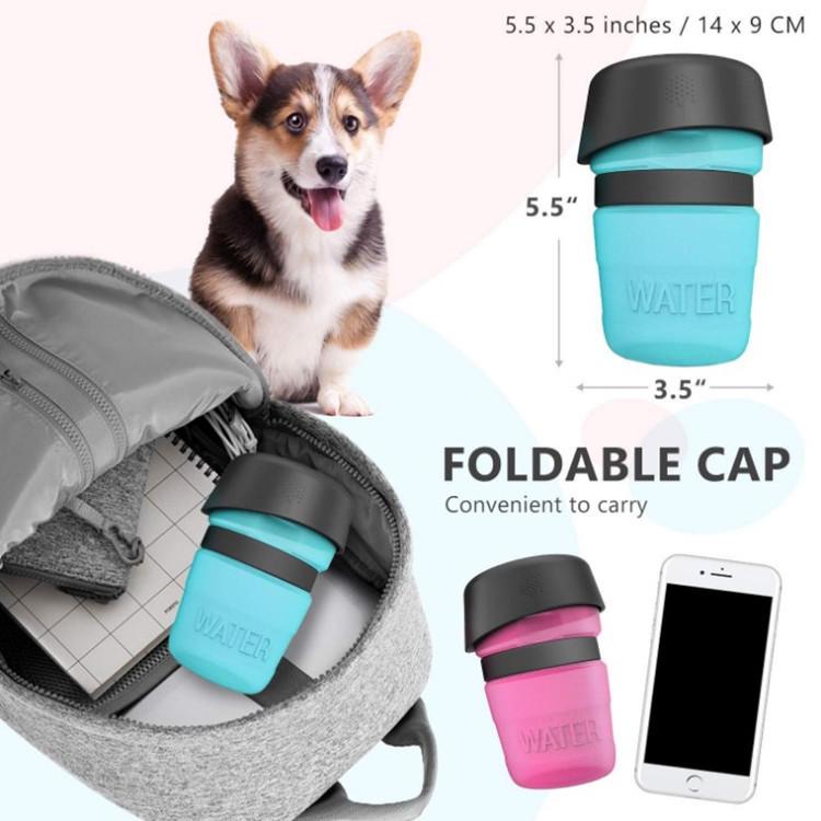 Enhanced Portable Pet Travel Cup: Squeeze-Style Water Bottle for Cats & Dogs