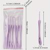 8Pcs/set Purple Crochet Hooks Set Craft Crochet Weaving Knitting Needles Hooks for Sewing Crafts Stitching 2.5-6.0mm