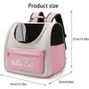 Hello Cat Breathable Pet Backpack - Transparent Window Design - Portable Outdoor Travel Bag - Suitable for Cats and Small Dogs