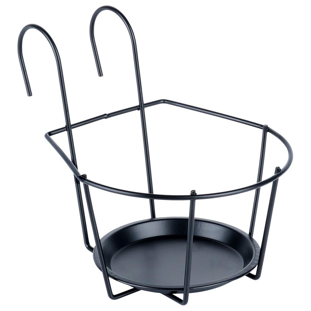 Uchwyt Doniczka Balkonowa Podstawka Wieszak na Balustradę Barierkę 29x22x24
