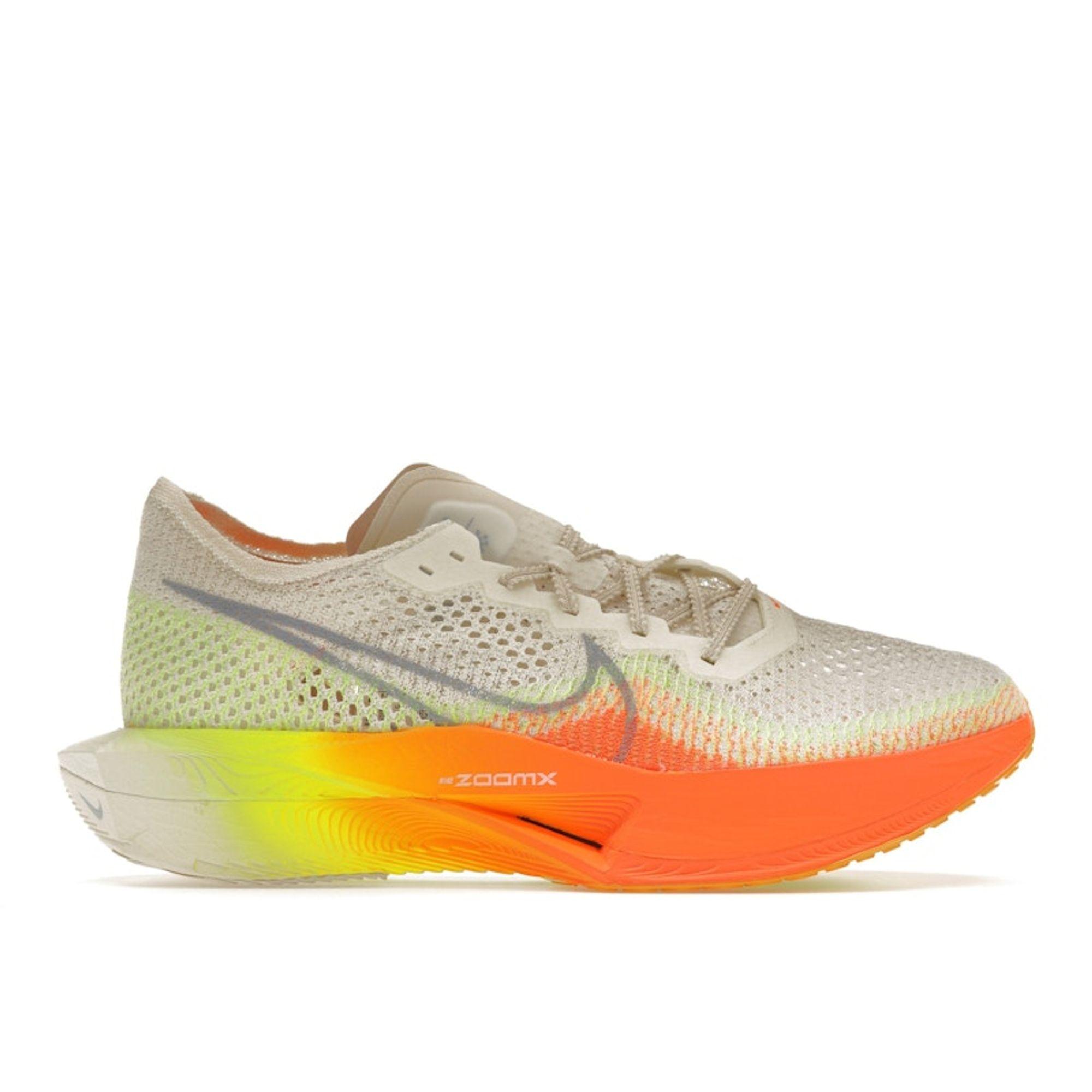 Sneakers da uomo Nike ZoomX VaporFly Next% 3 Sail Orange Crema Arancione Audace Verde Neon DV4129-101 cm