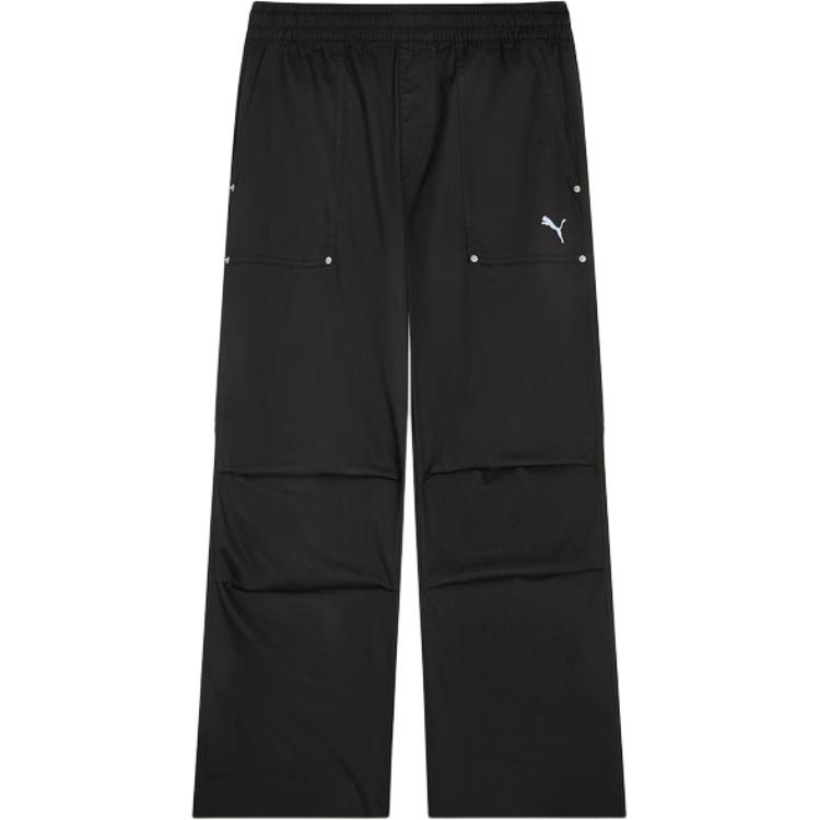 

Puma Fashionable Comfortable Breathable Straight Leg Cargo Pants Men bottoms Black 633136-01 L